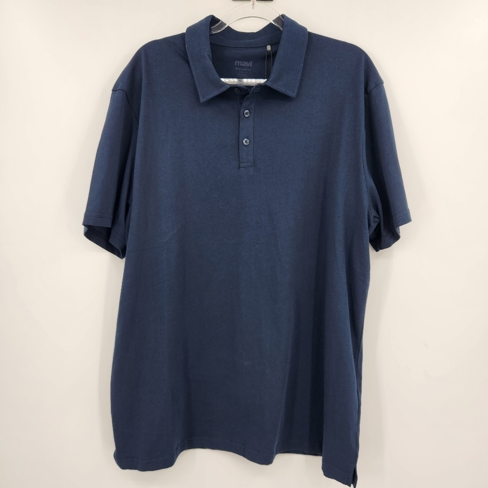 Mavi Basic Polo Tshirt Total Eclipse Navy Mens Size XXL NWT Short Sleeve